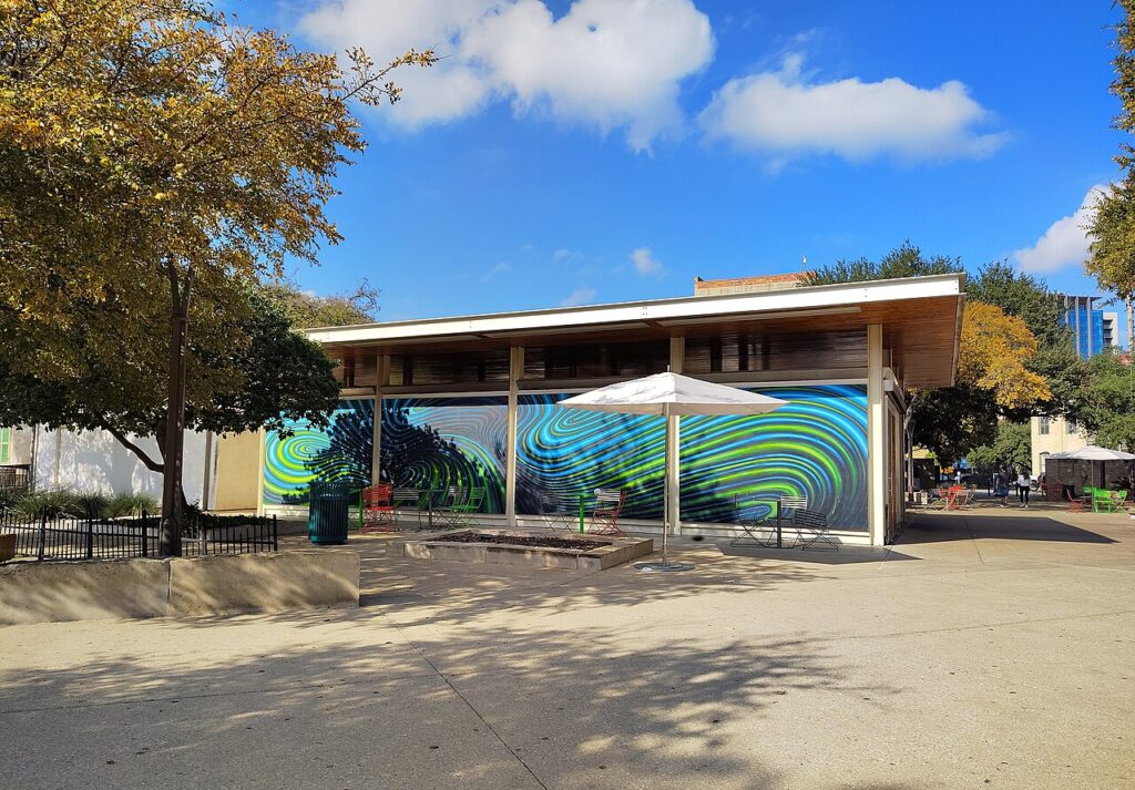 The Yanaguana mural by Alex Rubio at Hemisfair in downtown San Antonio.